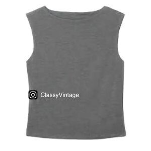 Vintage Christian Francis Roth size 1X grey sweater tank top. Classic closet sta